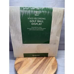 Brookstone Voice-Recording Golf Ball Display 9 Ball Case With Sound